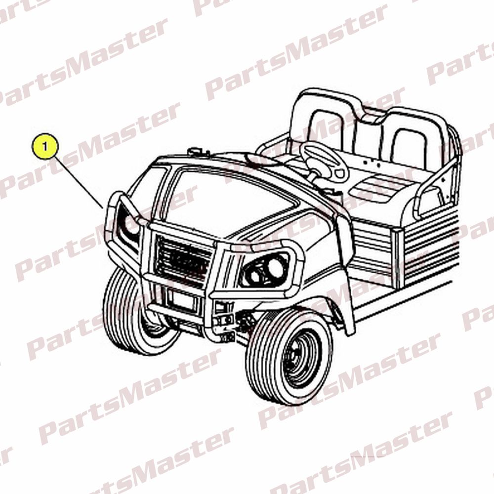 Club Car Genuine Part - Kit, Hd Bumper, Hb Res  -  PN: 105100601