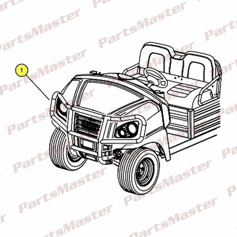 Club Car Genuine Part - Kit, Hd Bumper, Hb Res  -  PN: 105100601