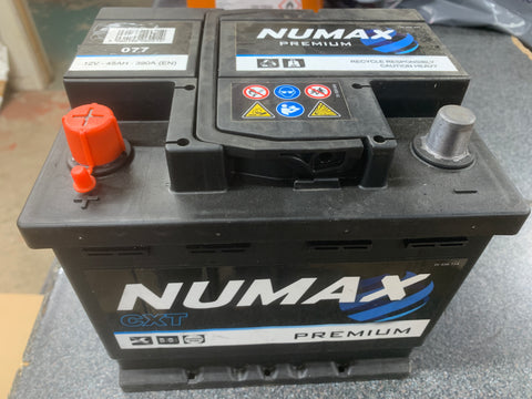 077 NUMAX CAR BATTERY (12V / 45AH)