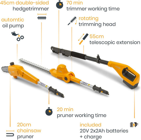 Stiga SMT 100 Battery Multi Tool (4.0) - Includes Battery & Charger