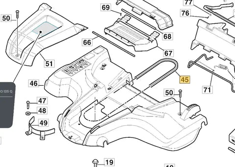 Stiga / Mountfield Genuine Parts - V-BELT (KEVLAR) - P/N: 9585-0202-01