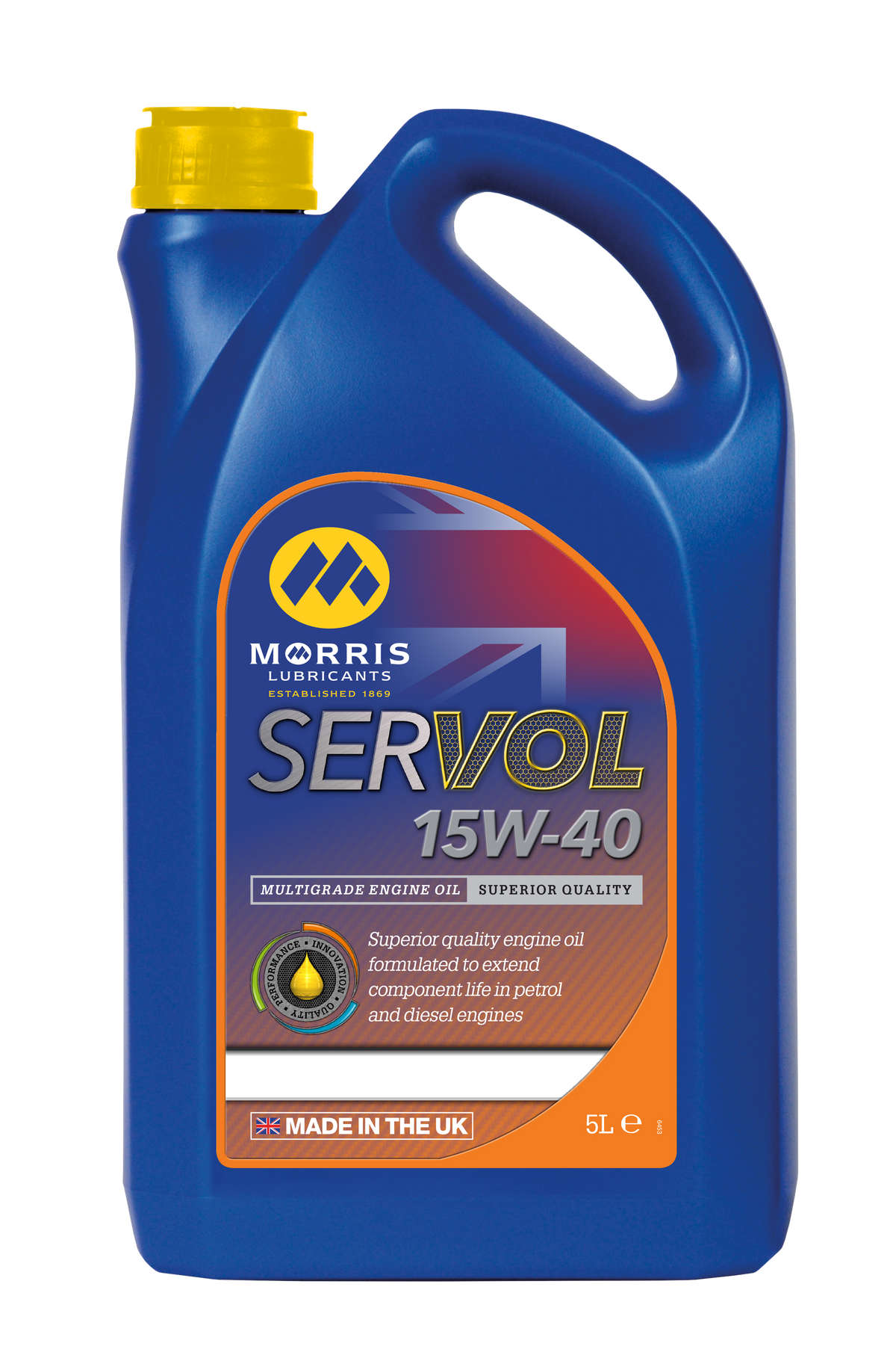 Morris Lubricants Servol 15W-40  - Part Number = SP005