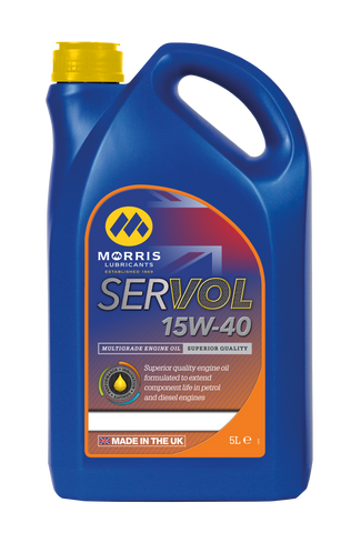 Morris Lubricants Servol 15W-40  - Part Number = SP005
