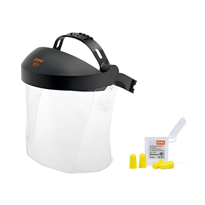 STIHL Plastic Visor, Headband & Ear Plugs