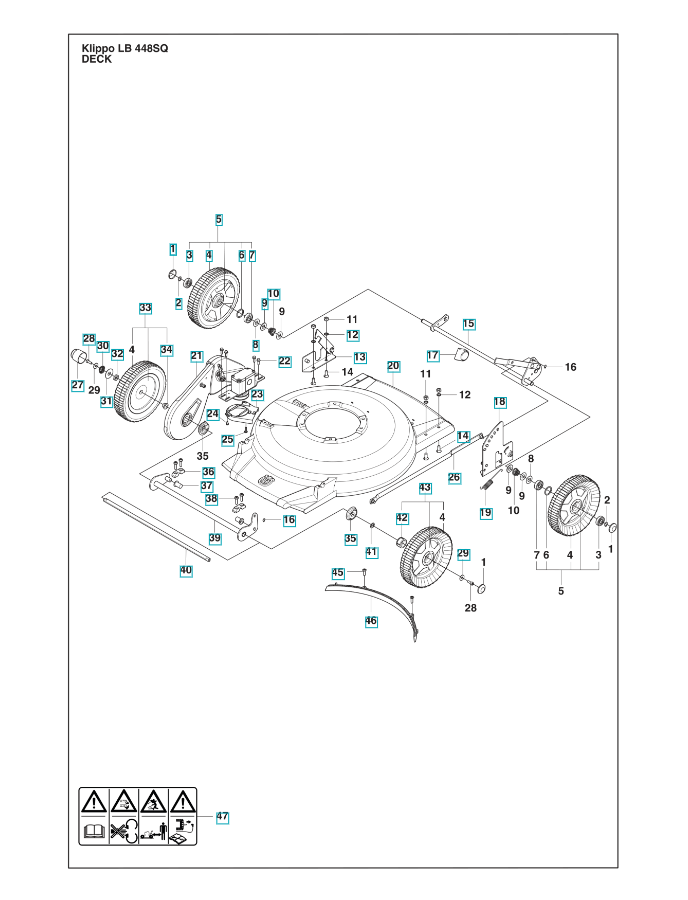 Walkbehind KLIPPO LB 448SQ Oakleys Garden Machinery