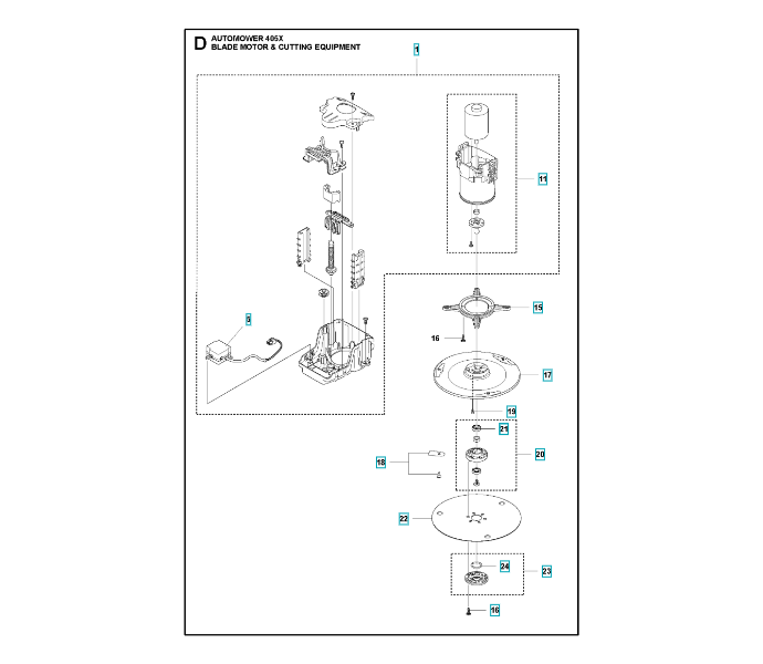 Automower® 405X Parts Oakleys Garden Machinery