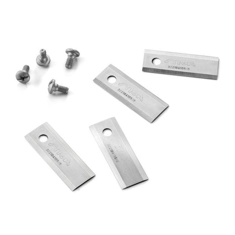 Stiga / Mountfield Genuine Parts - KIT 12 Razors + 12 Screws - P/N: 1127-0009-01