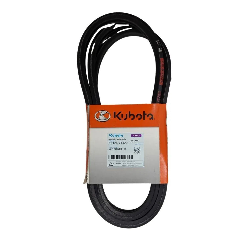 Kubota BELT,MOWER 102 - Part Number = K512471420 - (Genuine Part)