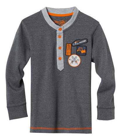 STIHL Long-sleeved KIDS shirt SZ Boys grey 146-152