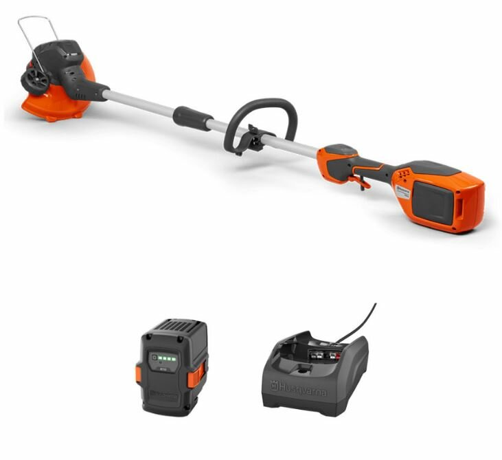 Husqvarna 215iL Kit (Includes C80 Charger & B140 Battery) Battery Powered Strimmer