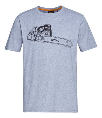 STIHL MS 500i T-shirt grey L