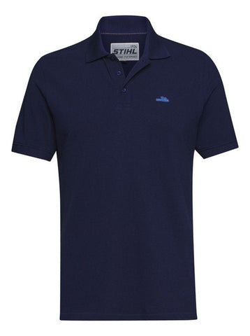 STIHL Men's CHAINSAW polo shirt blue S