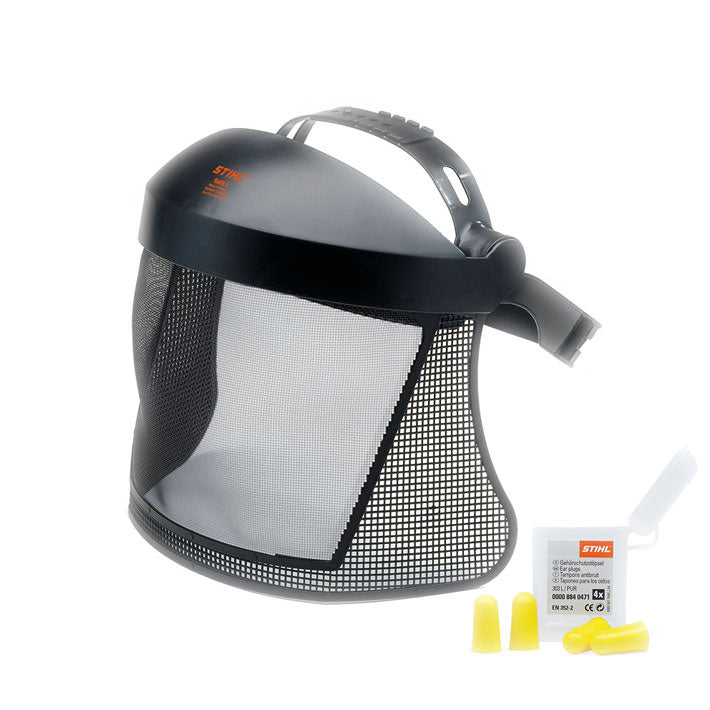 Stihl Face Protection Mesh visor, headband & ear plugs