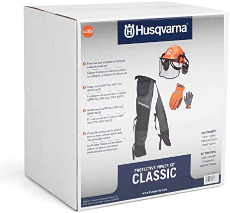 Husqvarna PROTECTIVE KIT Helmet classic,functional chap,gloves 10