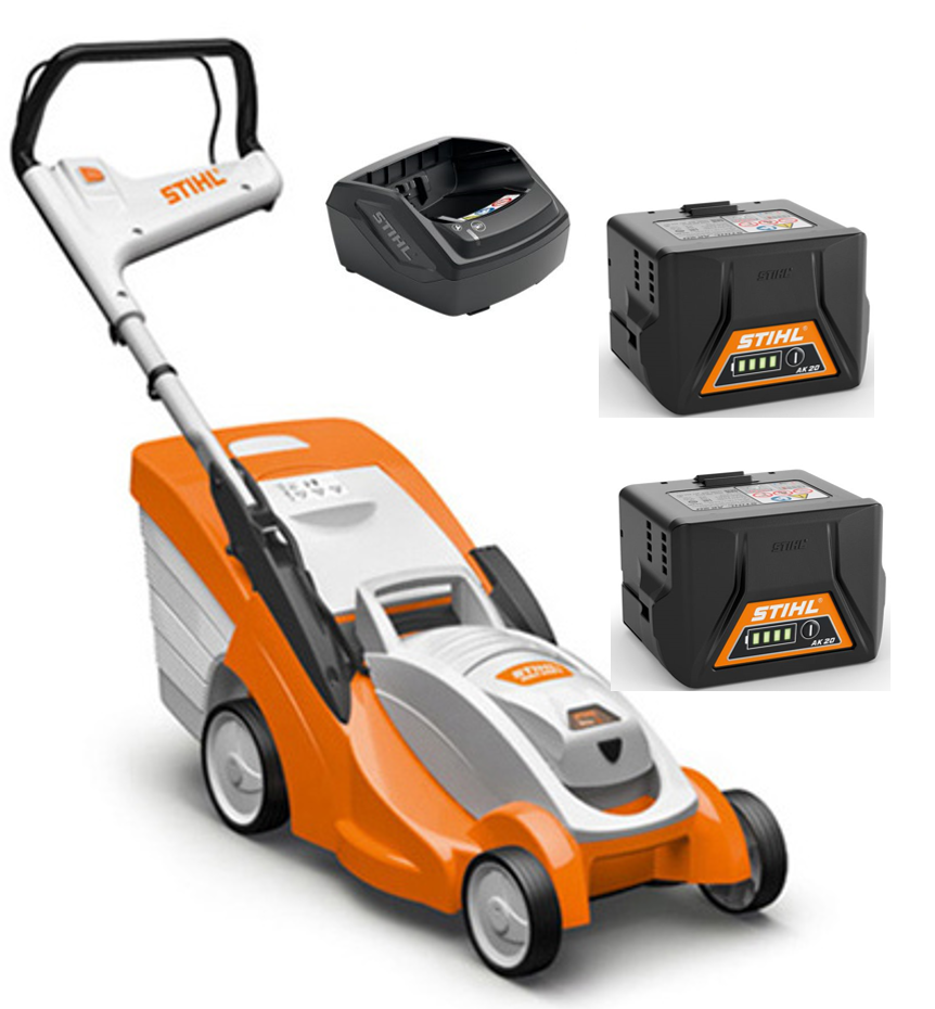 STIHL RMA 339.0 C Battery Lawn Mower 2x AK 20 Batteries AL 101
