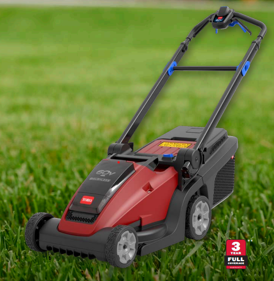 Toro Battery / Cordless Lawn Mower (FLEX-FORCE POWER SYSTEM) - Inc 2.5Ah Battery & 2amp Charger